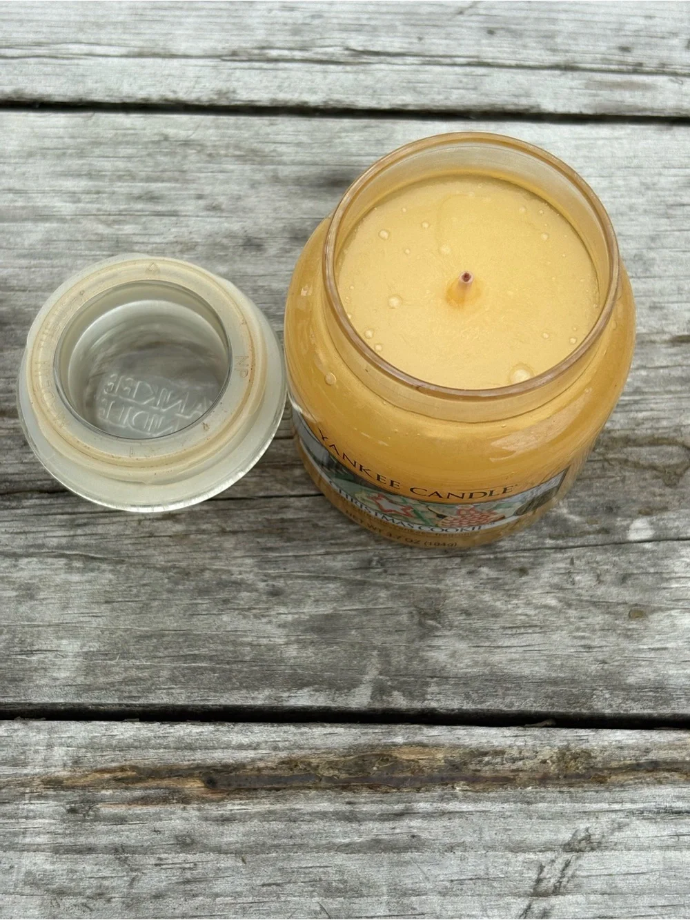 Yankee Candle Yellow Christmas Cookie Jar Candle